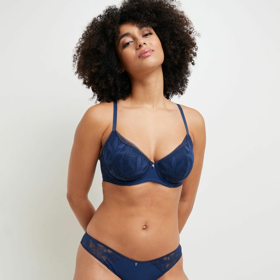 New RougeGorge Soutien-Gorge Ampliforme Spacer Marine