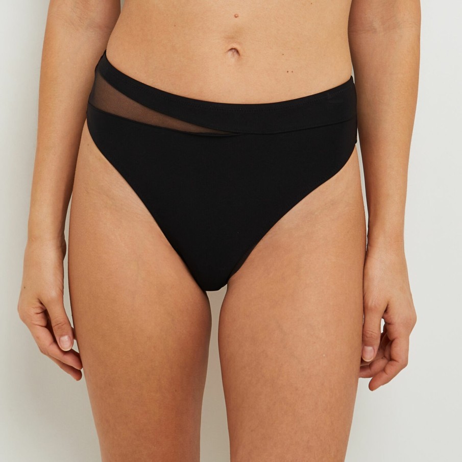 New RougeGorge Maillot De Bain Culotte Haute Noir