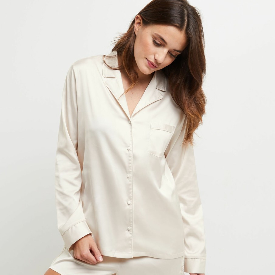 Best RougeGorge Veste Satin Blanc