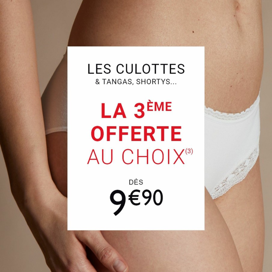 Clearance RougeGorge Shorty Dentelle Ecru