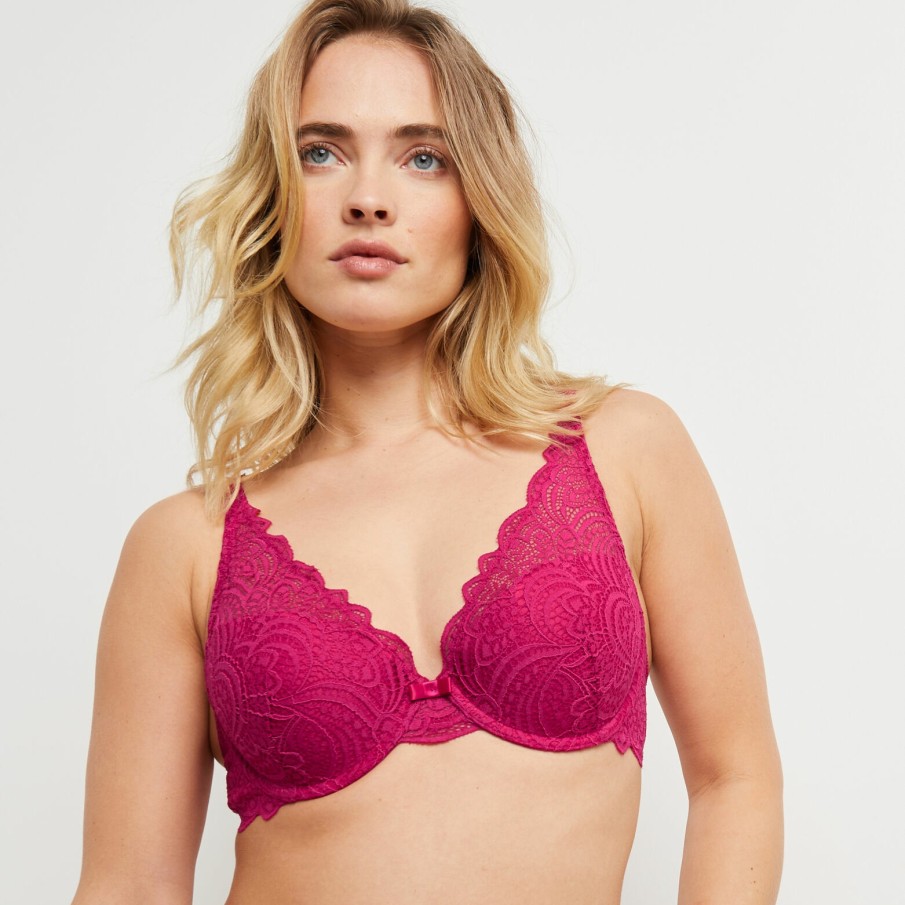 New RougeGorge Soutien-Gorge Ampli Foulard Fuchsia