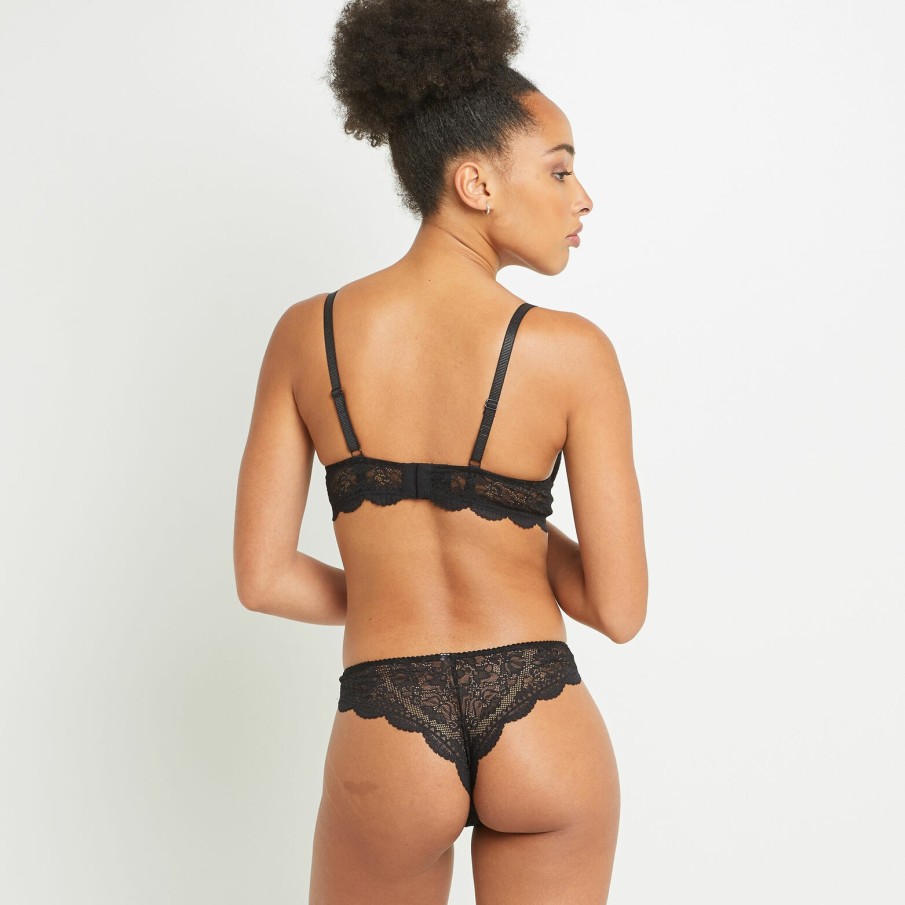 Online RougeGorge Tanga Dentelle Noir