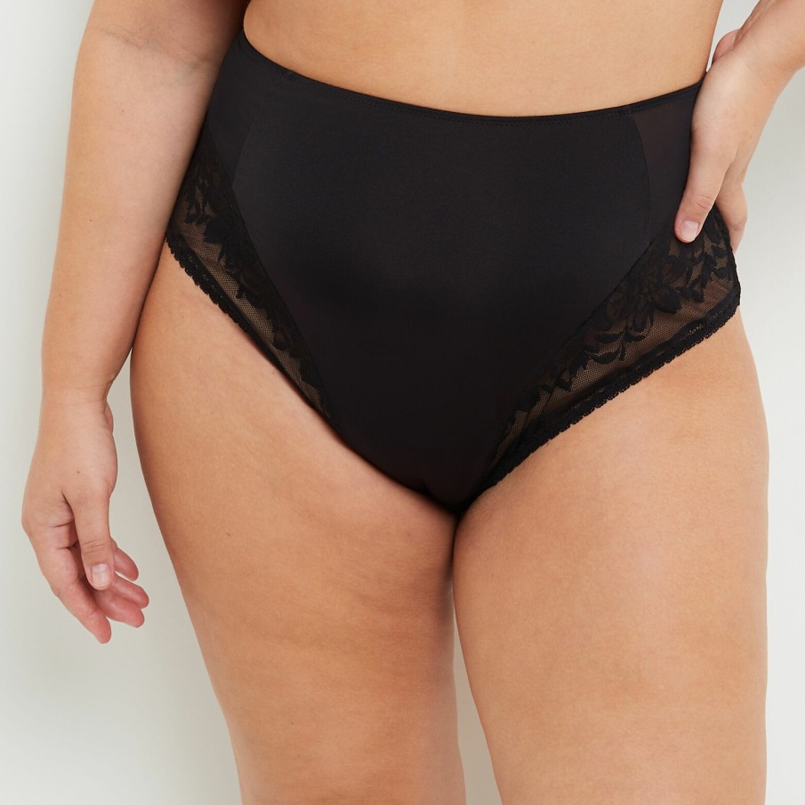 Best RougeGorge Culotte Haute Noir