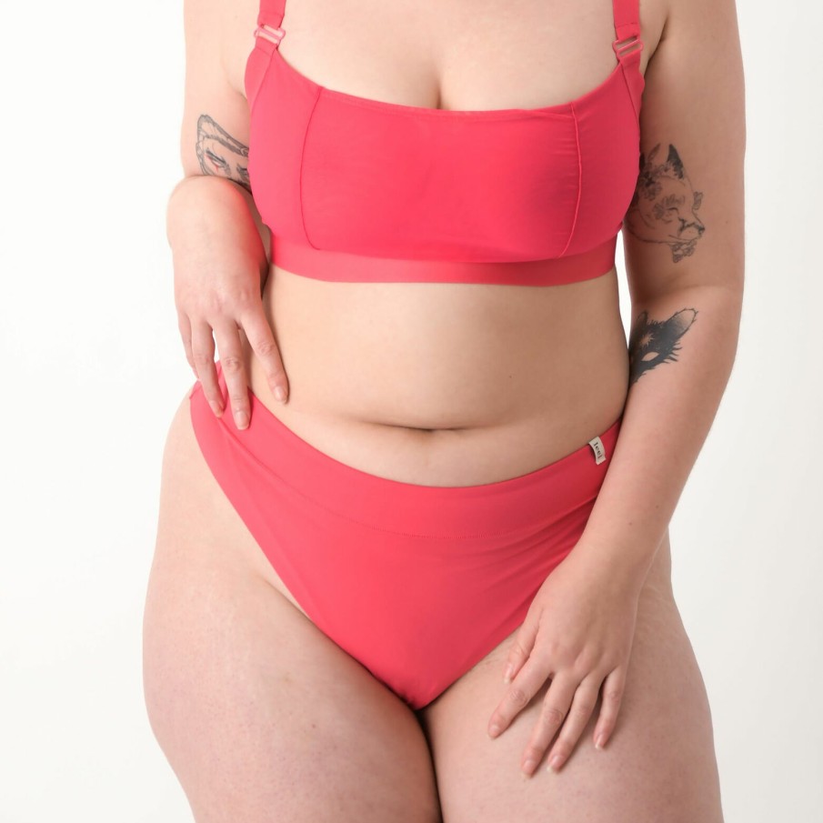 Online RougeGorge Tanga Microfibre Cerise