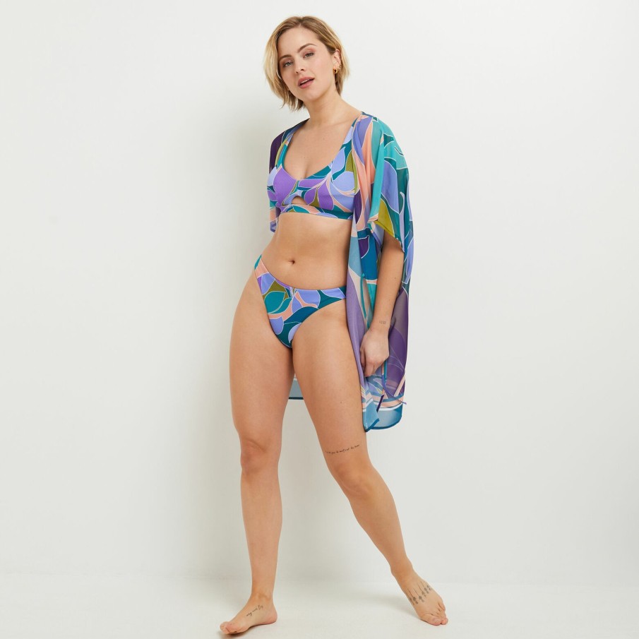 Clearance RougeGorge Kimono De Plage Multico Violet