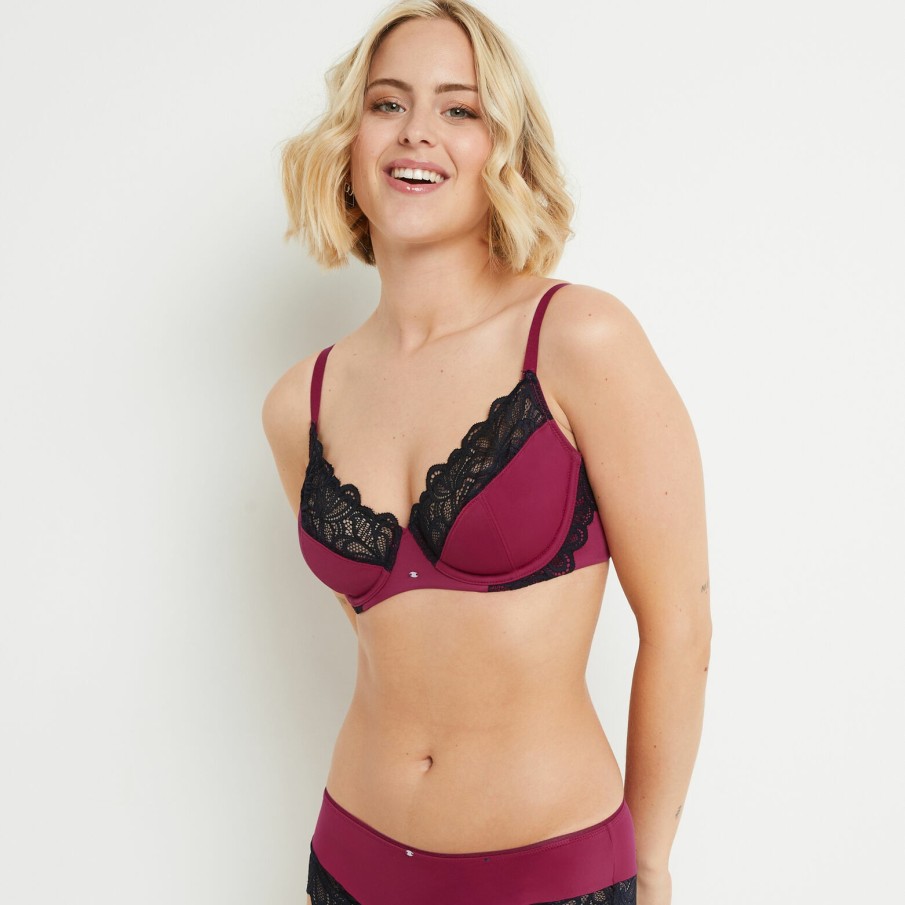 Wholesale RougeGorge Soutien-Gorge Emboitant Prune