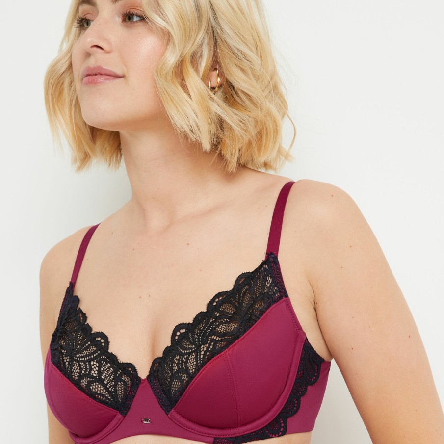 Wholesale RougeGorge Soutien-Gorge Emboitant Prune