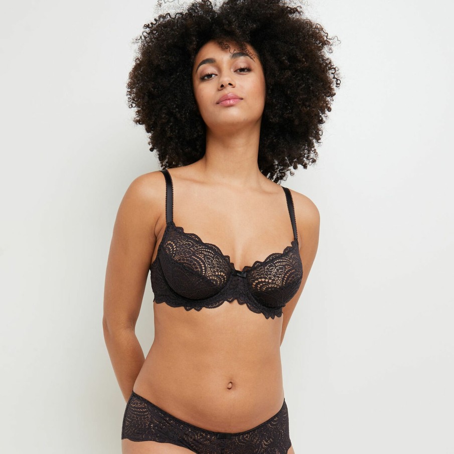 Clearance RougeGorge Soutien-Gorge Emboitant Noir