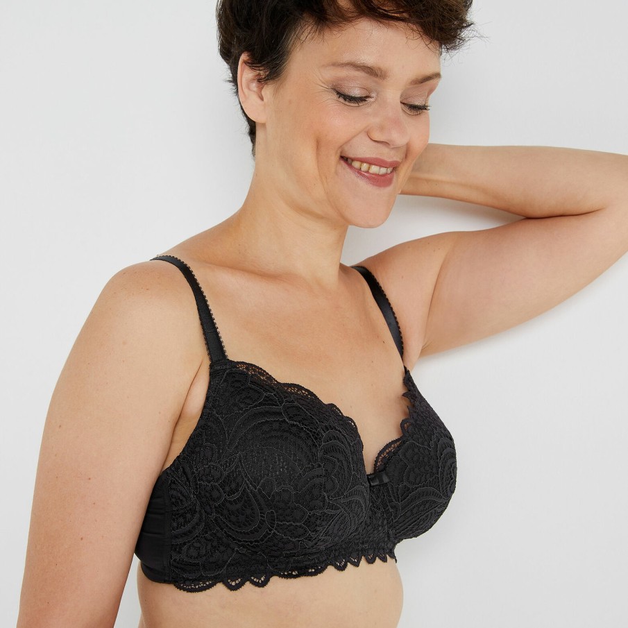 Hot RougeGorge Soutien-Gorge Post Operatoire Noir