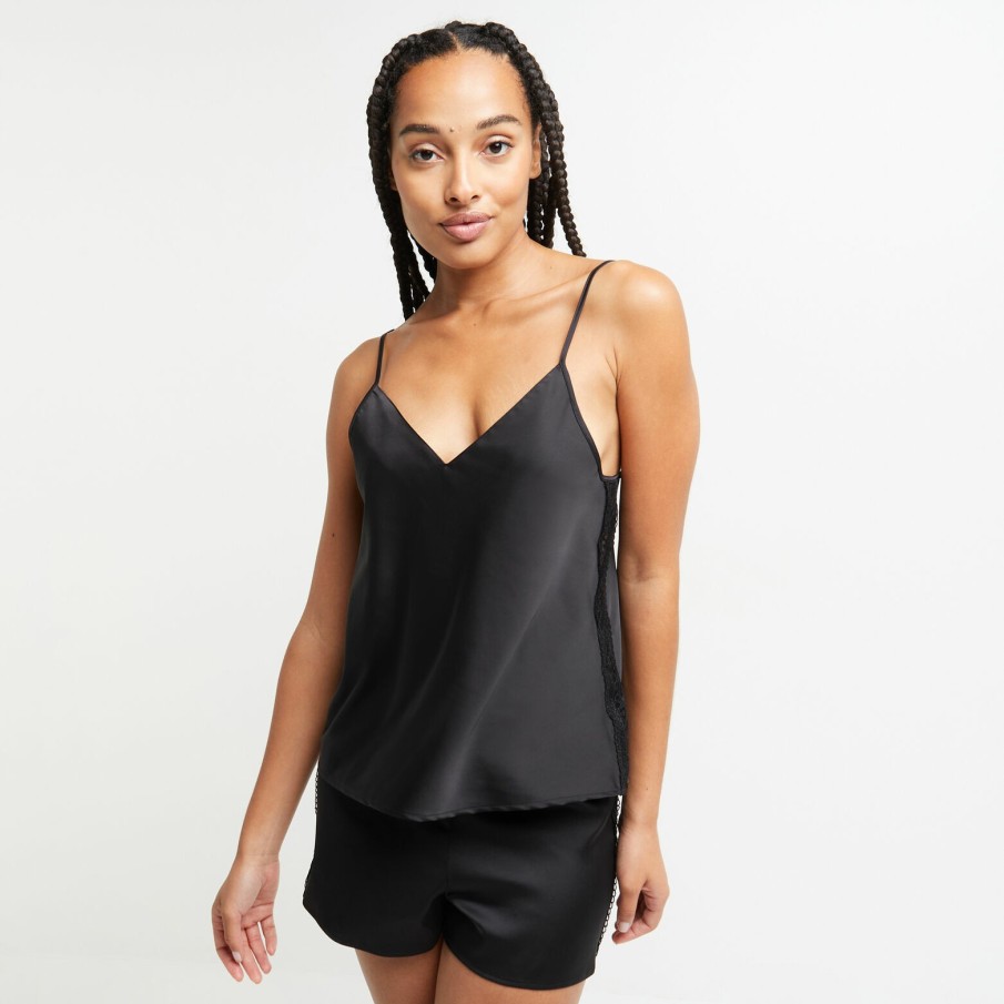 Online RougeGorge Top Satin Noir